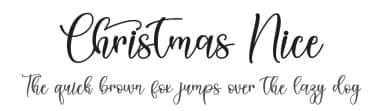 Christmas Nice by Alif Ryan Zulfikar — Script Handwritten Font — thumbnail 1