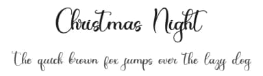 Christmas Night by Alif Ryan Zulfikar — Script Handwritten Font — thumbnail 1