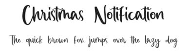 Christmas Notification by Allouse Studio — Script Handwritten Font — thumbnail 1