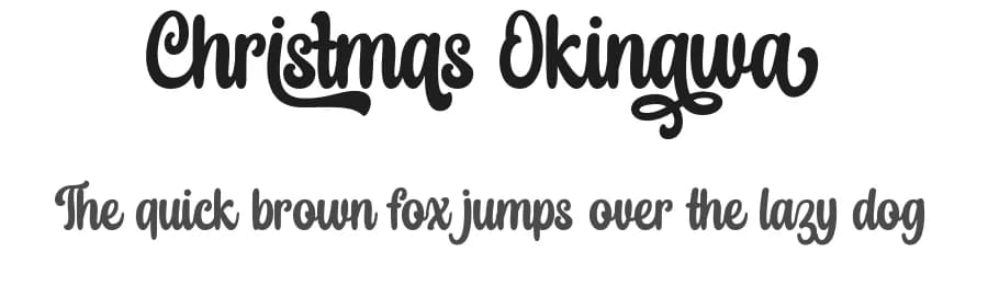 Christmas Okinawa by Lettersweet Studio — Script Handwritten Font