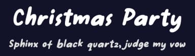 Christmas Party by girinesia.std — Script Handwritten Font — thumbnail 2