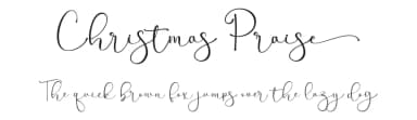 Christmas Praise by Letterara — Script Handwritten Font — thumbnail 1