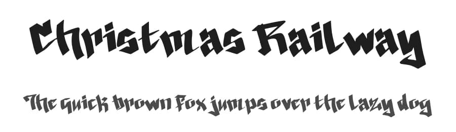 Christmas Railway by Yoga Letter — Script Handwritten Font