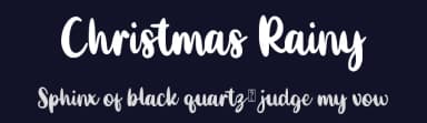 Christmas Rainy by Sarif Letter — Script Handwritten Font — thumbnail 2