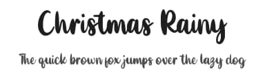 Christmas Rainy by Sarif Letter — Script Handwritten Font — thumbnail 1