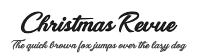 Christmas Revue by Billy Argel Fonts ® — Script Handwritten Font — thumbnail 1