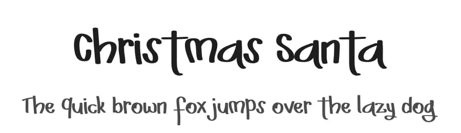 Christmas Santa by Eddy Goodboy — Script Handwritten Font