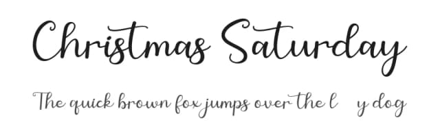Christmas Saturday by AEN Creative Studio — Script Handwritten Font