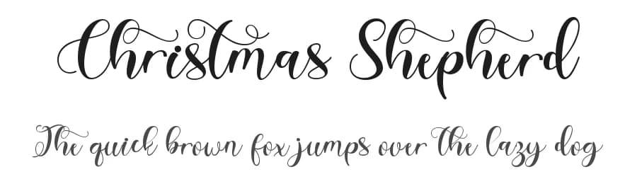 Christmas Shepherd by Yoga Letter — Script Handwritten Font