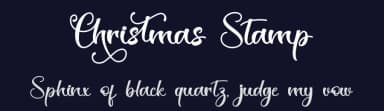 Christmas Stamp by Alif Ryan Zulfikar — Script Handwritten Font — thumbnail 2
