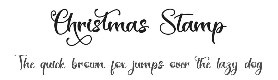Christmas Stamp by Alif Ryan Zulfikar — Script Handwritten Font — preview 1