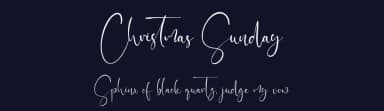 Christmas Sunday by Kong Font — Script Handwritten Font — thumbnail 2