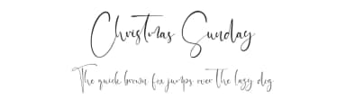Christmas Sunday by Kong Font — Script Handwritten Font — thumbnail 1