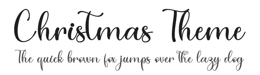 Christmas Theme by Alif Ryan Zulfikar — Script Handwritten Font
