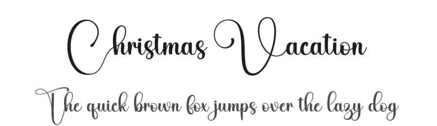 Christmas Vacation by Harlek Studio — Script Handwritten Font