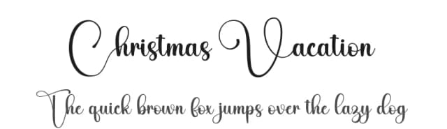 Christmas Vacation by Harlek Studio — Script Handwritten Font