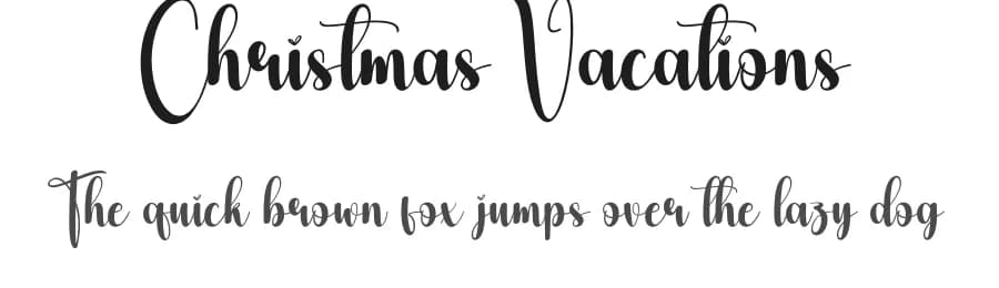 Christmas Vacations by Scratchones — Script Handwritten Font