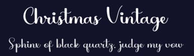 Christmas Vintage by Fana Merah Jambu — Script Handwritten Font — thumbnail 2