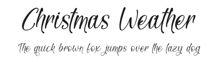 Christmas Weather by Letterafa Studio — Script Handwritten Font