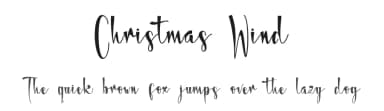 Christmas Wind by Harjuno Kristanto — Script Handwritten Font — thumbnail 1