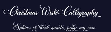 Christmas Wish Calligraphy by Roland Huse Design — Script Handwritten Font — thumbnail 2