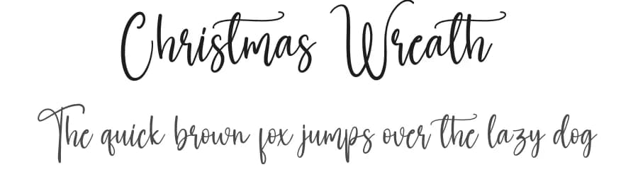 Christmas Wreath by Scratchones — Script Handwritten Font