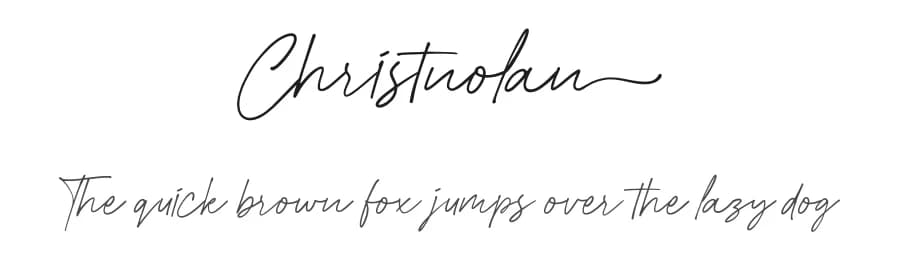 Christnolan by Allouse Studio — Script Handwritten Font