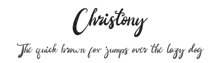 Christony by Jadatype — Script Handwritten Font
