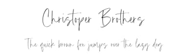 Christoper Brothers by Timur Type — Script Handwritten Font — thumbnail 1