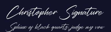 Christopher Signature by Perspectype Studio - Letterena.com — Script Handwritten Font — thumbnail 2