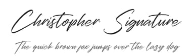 Christopher Signature by Perspectype Studio - Letterena.com — Script Handwritten Font — thumbnail 1