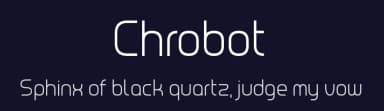 Chrobot by Chequered Ink — Sans Serif Font — thumbnail 2