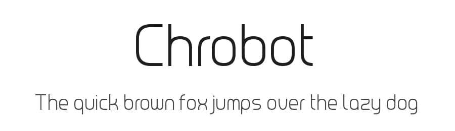 Chrobot by Chequered Ink — Sans Serif Font