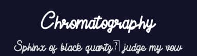 Chromatography by aptfahmi — Script Handwritten Font — thumbnail 2