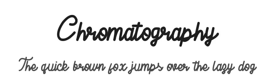 Chromatography by aptfahmi — Script Handwritten Font