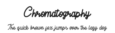 Chromatography by aptfahmi — Script Handwritten Font — thumbnail 1
