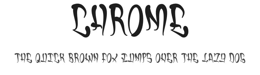 Chrome by Qkila — Script Handwritten Font