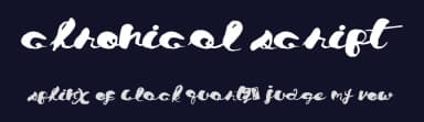 Chronical Script by Xerographer Fonts — Script Handwritten Font — thumbnail 2