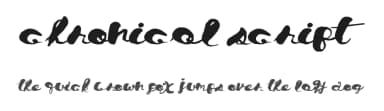 Chronical Script by Xerographer Fonts — Script Handwritten Font — thumbnail 1