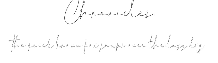 Chronicles by Angin Studio — Script Handwritten Font