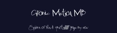 Chronic Method MB by Xerographer Fonts — Script Handwritten Font — thumbnail 2