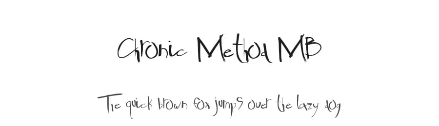 Chronic Method MB by Xerographer Fonts — Script Handwritten Font