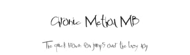 Chronic Method MB by Xerographer Fonts — Script Handwritten Font — thumbnail 1