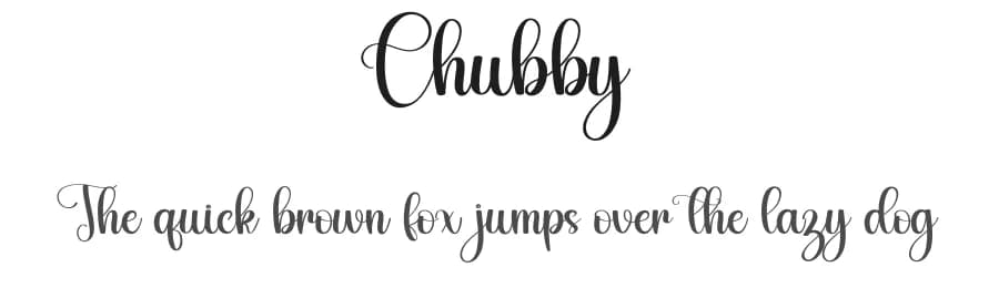 Chubby by Harlek Studio — Script Handwritten Font