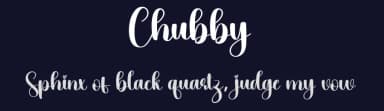 Chubby by Scratchones — Script Handwritten Font — thumbnail 2