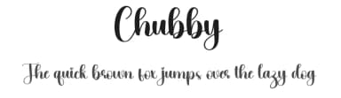Chubby by Scratchones — Script Handwritten Font — thumbnail 1
