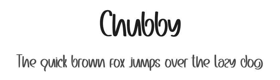 Chubby by PiPi Creative STUDIO — Script Handwritten Font