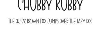 Chubby Rubby by One Design — Script Handwritten Font — thumbnail 1