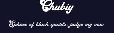 Chubiy by RGB Studio — Script Handwritten Font — thumbnail 2
