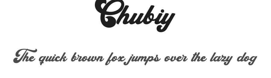 Chubiy by RGB Studio — Script Handwritten Font